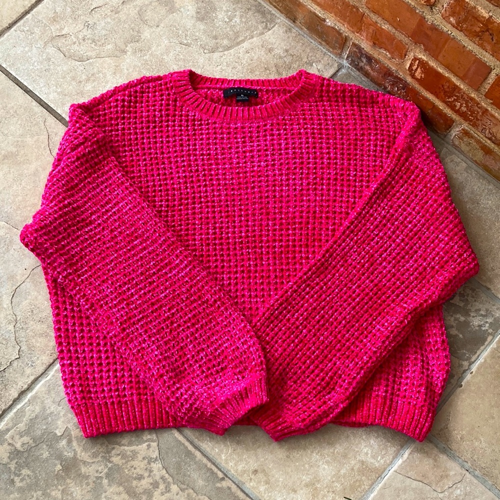 Bright pink sweater